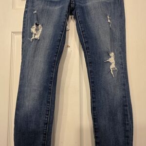 Current/Elliott Distressed Bootcut Women's Jeans